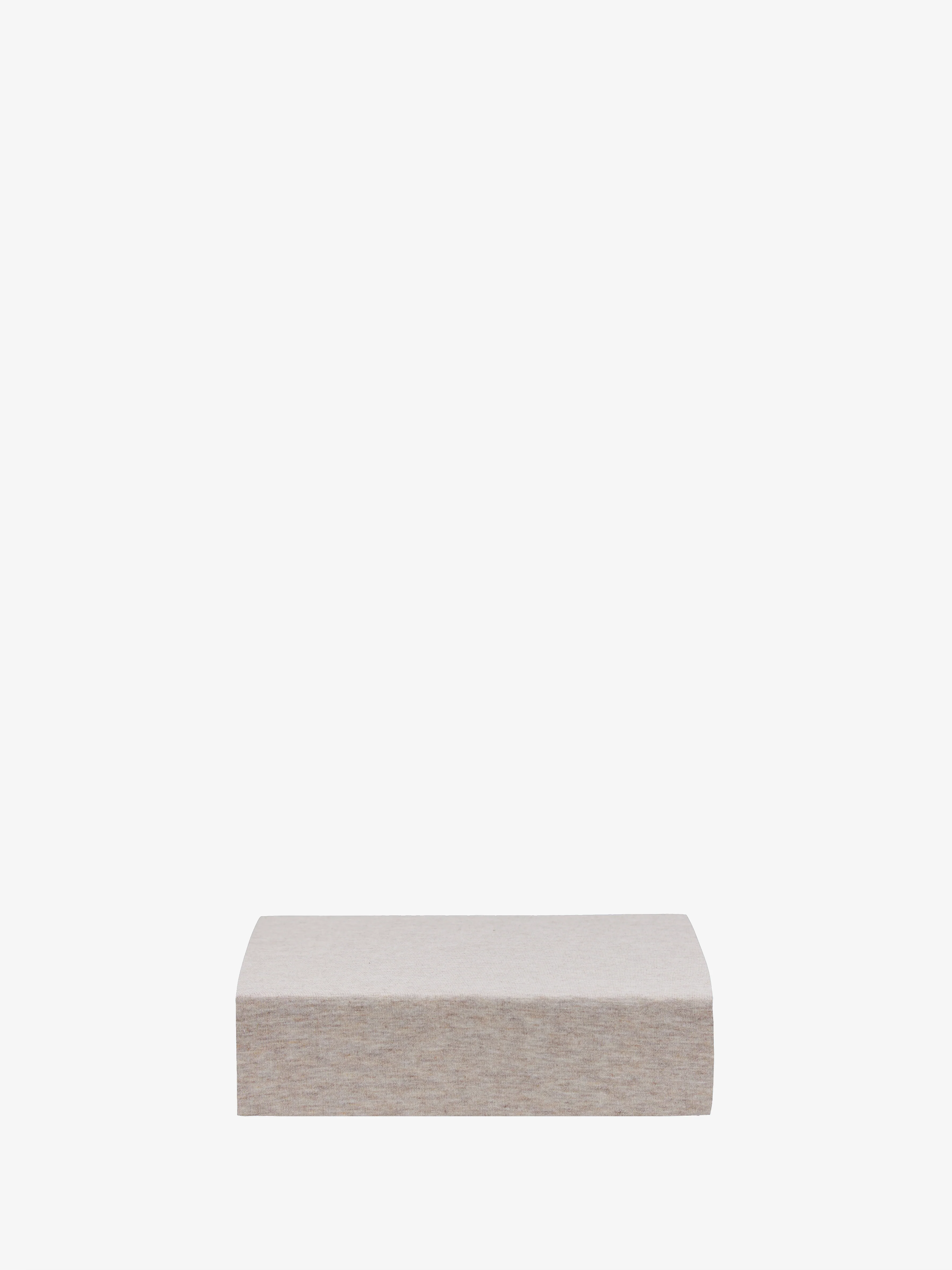 סדין ג'רסי במבוק Beige Melange - Image 3
