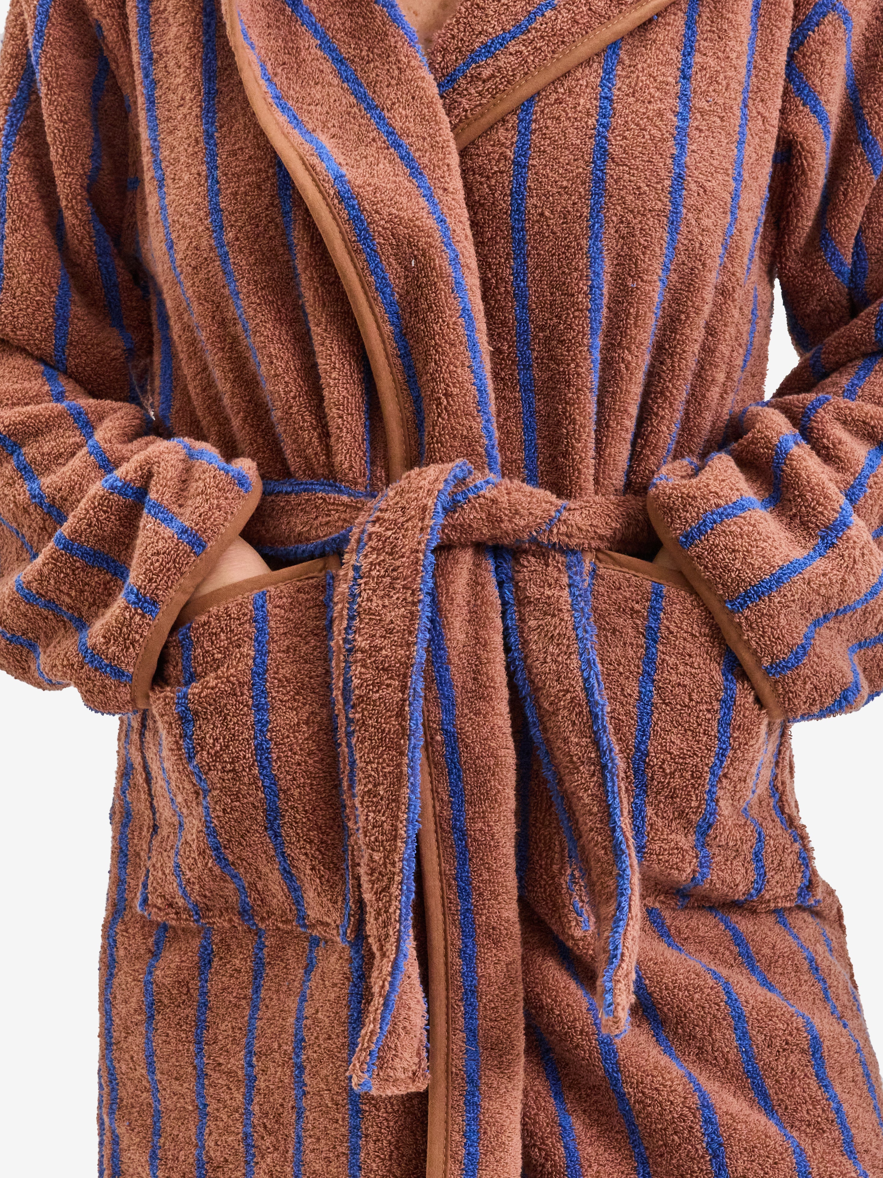 חלוק רחצה פסים Camel Blue - Image 2